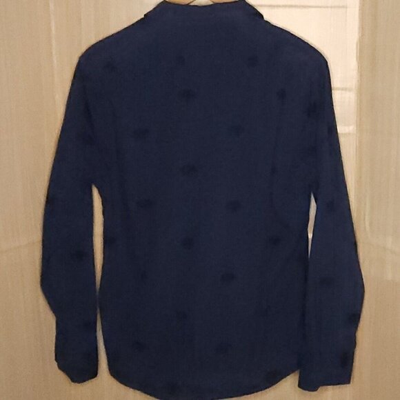 VSTR Blue Black Bear Print Button Down Large - Picture 2 of 5